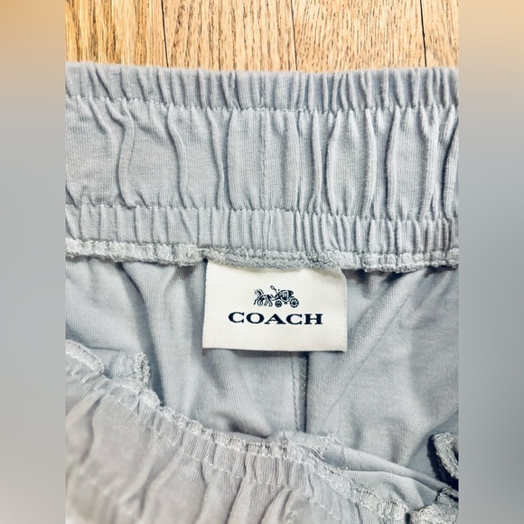 Coach Gray Joggers Lounge Pants with Rainbow Heart Small - Picture 3 of 7